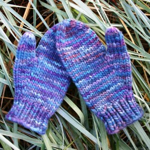 mittens in a blink, a free knitting pattern with malabrigo yarn purchase